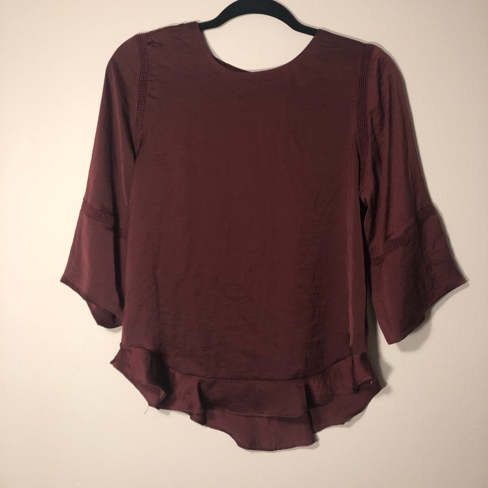 Burgundy top